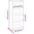 Estantería/divisor de espacios madera de pino 60x30x135,5