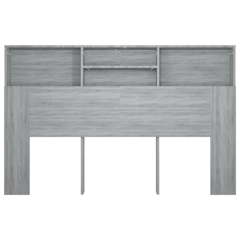 Mueble cabecero color gris Sonoma 160x19x103,5