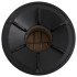 Hornillo de leña para camping acero plateado 45x25x26