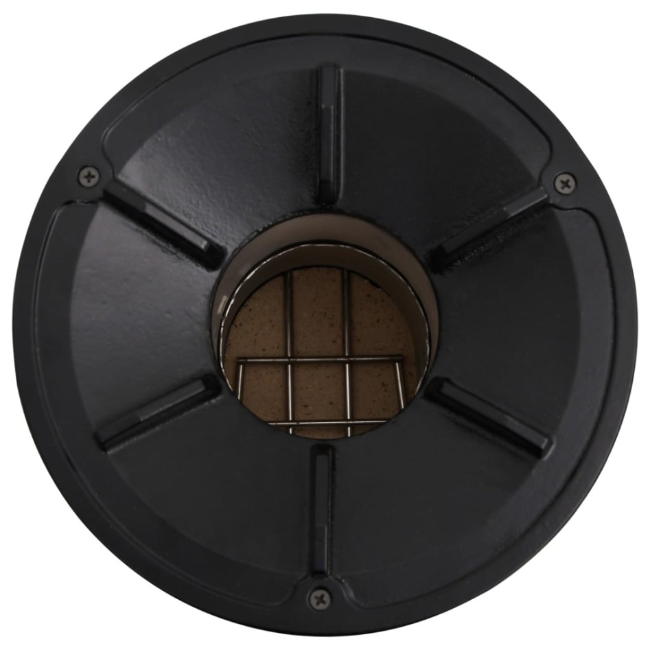 Hornillo de leña para camping acero plateado 45x25x26