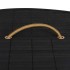 Cesto para la ropa sucia de esquina bambú negro 60