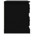 Mesitas de noche 2 uds madera contrachapada negro 39x39x47,5