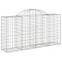 Cesta gaviones forma arco hierro galvanizado 200x50x100/120