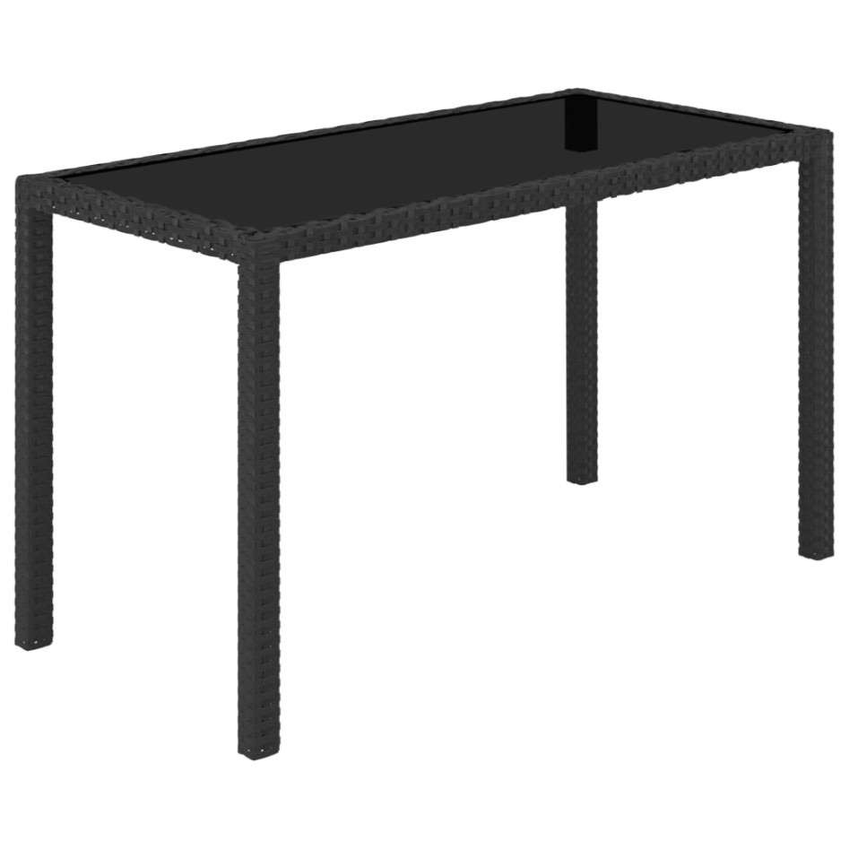 Set comedor de jardín 5 piezas y cojines ratán sintético