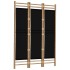 Biombo plegable de 3 paneles bambú y lona 120