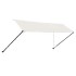 Toldo retráctil con LED color crema 400x150