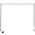 Toldo retráctil con LED color crema 400x150