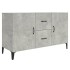Aparador de madera de ingeniería gris hormigón 100x36x60