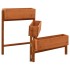 Jardinera plegable de jardín madera abeto naranja 60x14x75