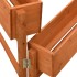 Jardinera plegable de jardín madera abeto naranja 60x14x75