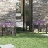 Jardineras 2 uds madera maciza de pino gris 70x70x70