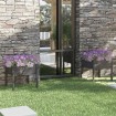 Jardineras 2 uds madera maciza de pino gris 70x70x70 cm