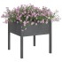 Jardineras 2 uds madera maciza de pino gris 70x70x70
