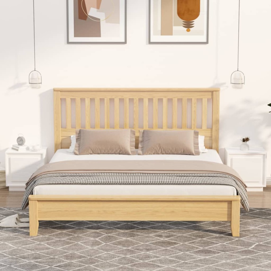 Mesitas de noche 2 uds madera blanco brillante 44x35x45