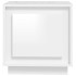 Mesitas de noche 2 uds madera blanco brillante 44x35x45