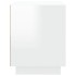 Mesitas de noche 2 uds madera blanco brillante 44x35x45