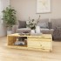 Mesa de centro de madera maciza de abeto 110x50x33,5
