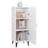 Aparador de madera contrachapada blanco brillante 34,5x34x90