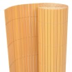 Valla de jardín de doble cara PVC amarilla 90x500 cm