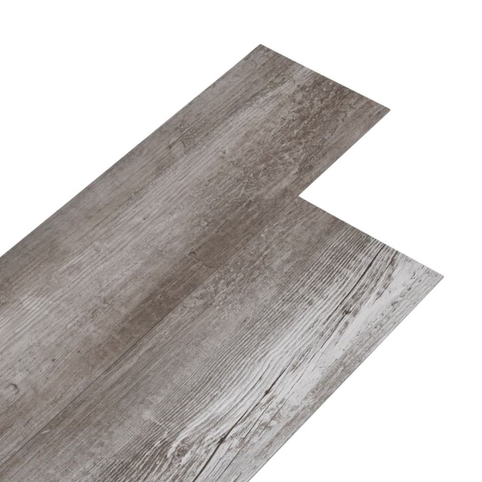 Lamas de suelo autoadhesivas PVC marrón madera mate 5,02m²