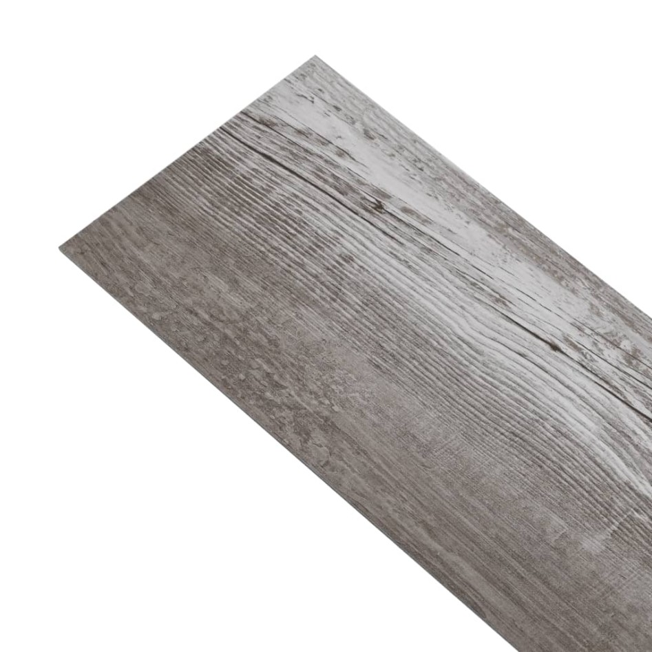 Lamas de suelo autoadhesivas PVC marrón madera mate 5,02m²