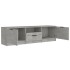 Mueble de TV madera contrachapada gris hormigón 140x35x40