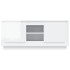Mueble de TV madera contrachapada blanco brillo 102x35x45