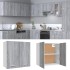 Armario colgante madera ingeniería gris Sonoma 60x31x60
