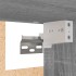 Armario colgante madera ingeniería gris Sonoma 60x31x60