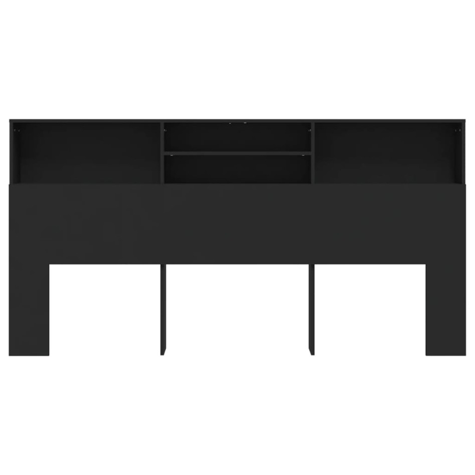 Mueble cabecero negro 200x19x103,5