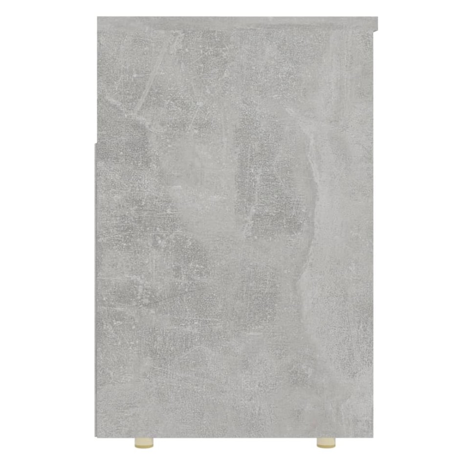 Banco zapatero madera de ingeniería gris hormigón 105x30x45