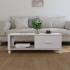 Mesa de centro HAMAR madera maciza de pino blanco 100x55x35