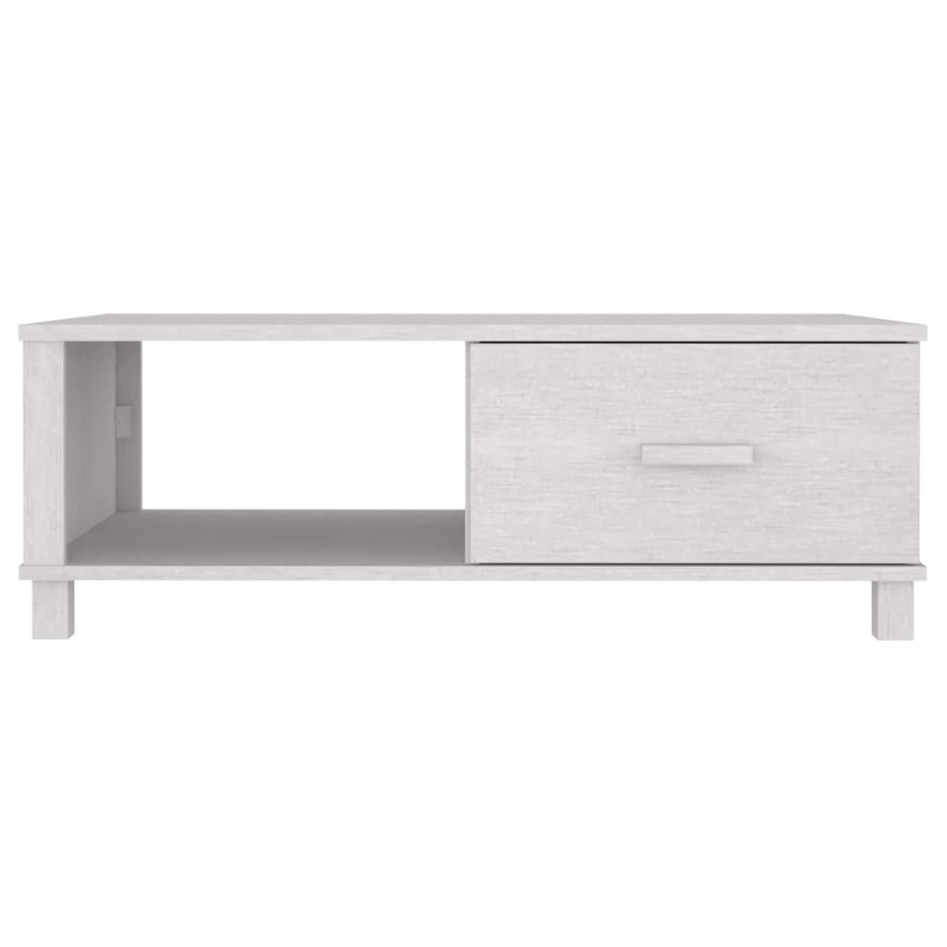 Mesa de centro HAMAR madera maciza de pino blanco 100x55x35