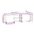 Mueble de TV madera de ingeniería gris hormigón 150x30x50