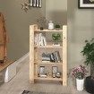 Estantería/divisor de espacios madera maciza pino 80x35x125 cm