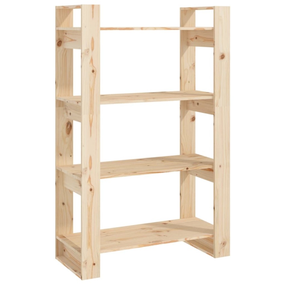 Estantería/divisor de espacios madera maciza pino 80x35x125