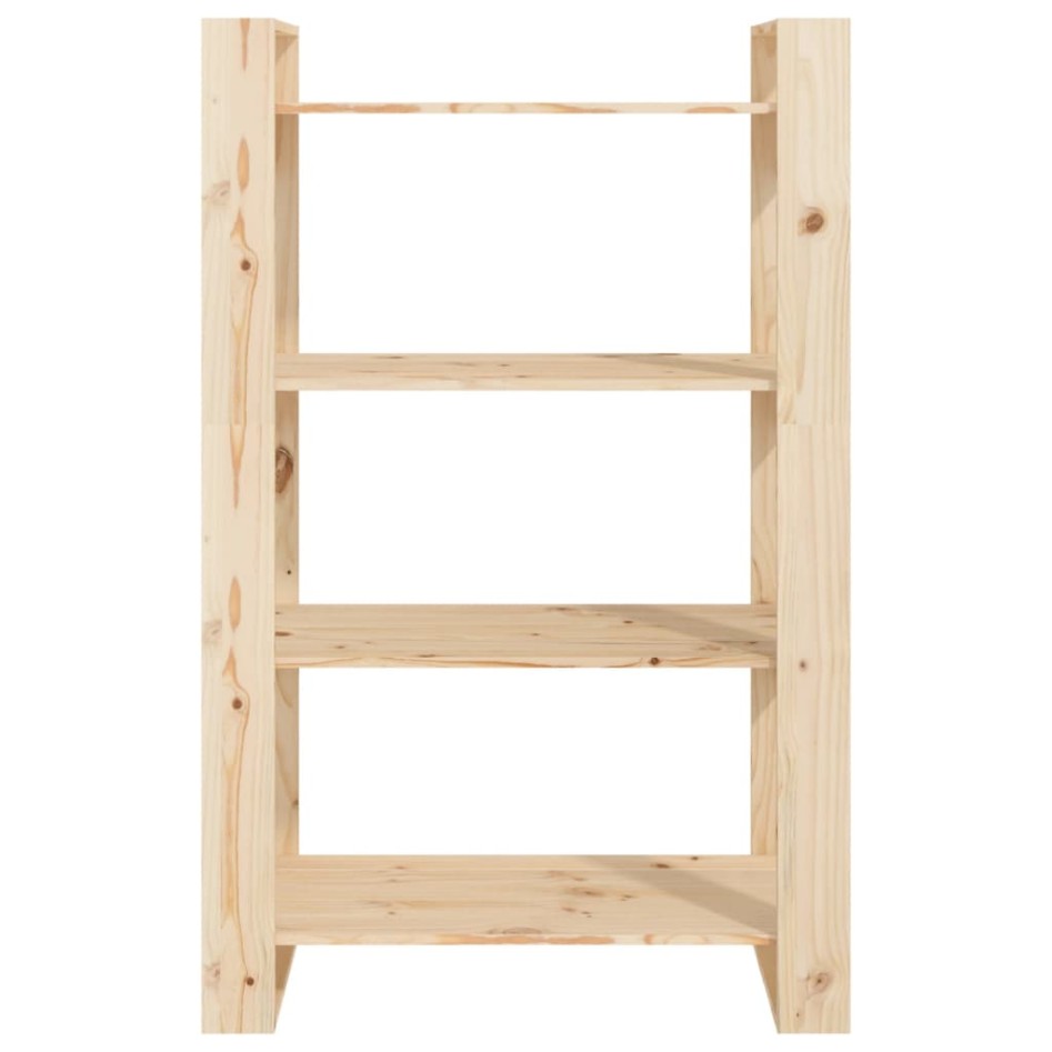 Estantería/divisor de espacios madera maciza pino 80x35x125