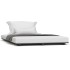 Estructura de cama madera maciza de pino negro 150x200
