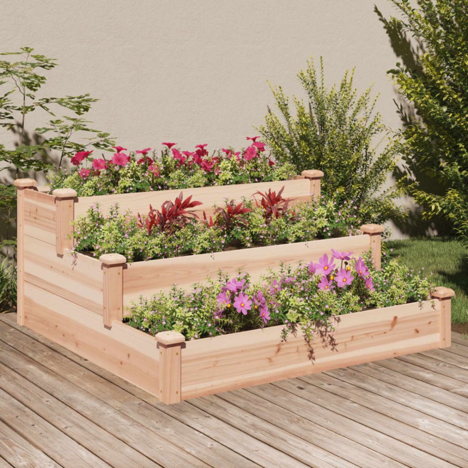 Jardinera arriate madera maciza abeto 120x120x56
