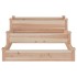 Jardinera arriate madera maciza abeto 120x120x56