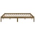 Estructura cama sin colchón madera maciza marrón miel