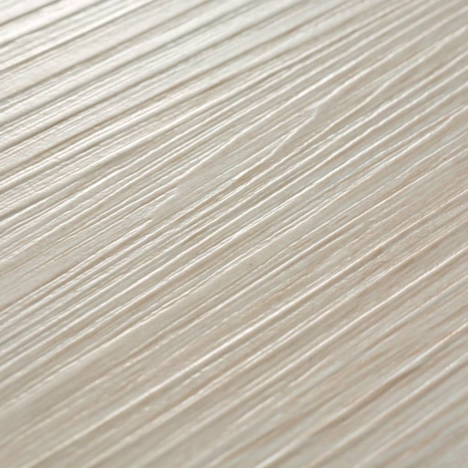 Lamas de suelo no autoadhesivas PVC roble clásico blanco 2