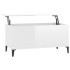 Mesa de centro madera contrachapada blanco brillo 90x44,5x45