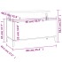 Mesa de centro madera contrachapada blanco brillo 90x44,5x45