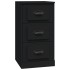 Aparador de madera contrachapada negro 36x35,5x67,5