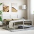 Estructura cama sin colchón con estribo metal blanco 120x200