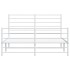 Estructura cama sin colchón con estribo metal blanco 120x200