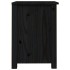 Mesitas de noche 2 uds madera maciza de pino negra 40x35x49