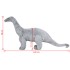 Dinosaurio braquiosaurio de peluche de pie gris