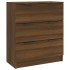 Aparador de madera contrachapada roble marrón 60x30x70